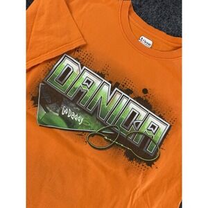 Danica Patrick GoDaddy NASCAR Chase Authentics T Shirt Orange Mens L